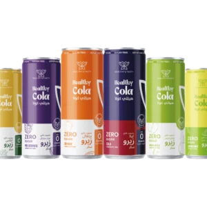 6 cans of Hralthy Cola All flavours 250 ml