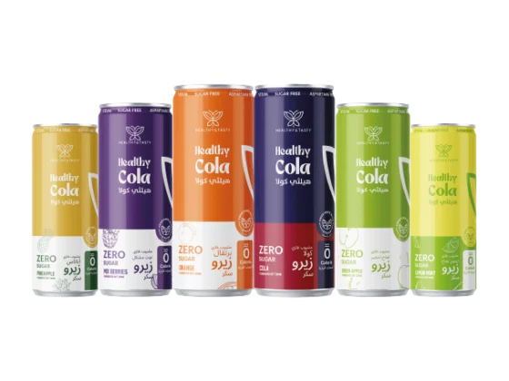 6 cans of Hralthy Cola All flavours 250 ml