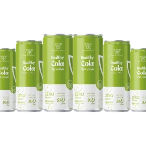 6 cans of Hralthy Cola Green Apple 250 ml