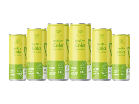 6 cans of Hralthy Cola Lemon-Mint 250 ml