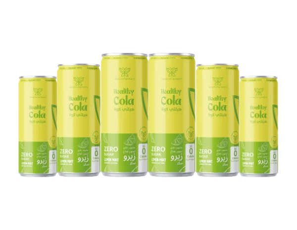 6 cans of Hralthy Cola Lemon-Mint 250 ml