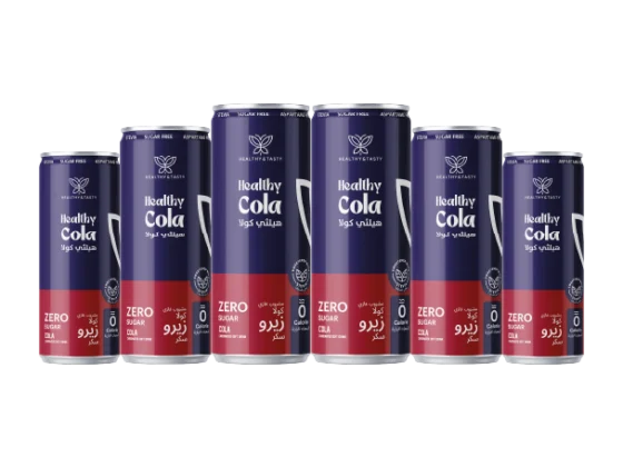 6 cans of Hralthy Cola original 250 ml